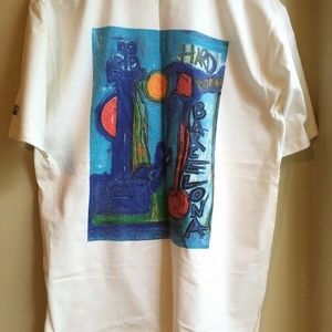 Vintage (1998) Hard Rock Cafe Barcelona White T-Shirt Large L